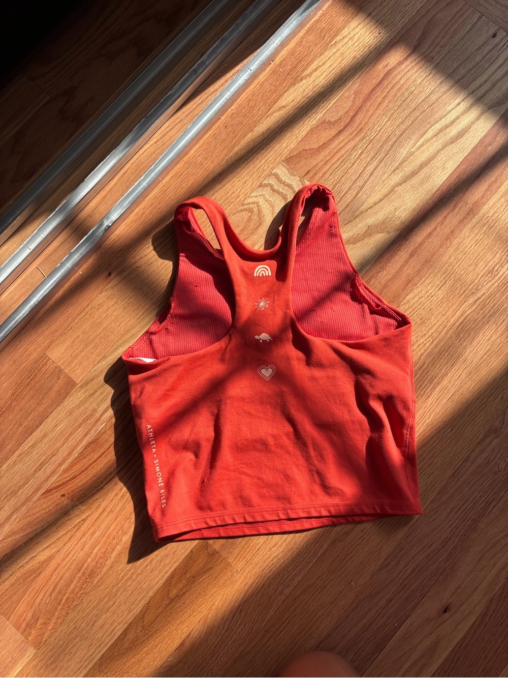 Athleta Girls Red Tank Crop Top